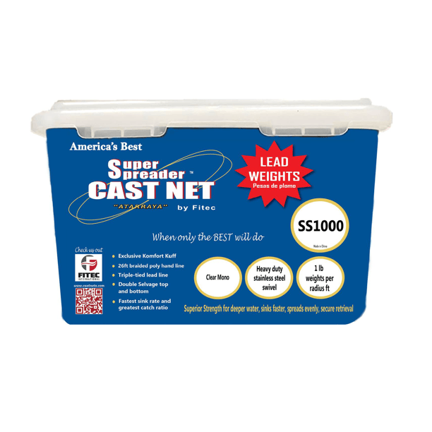 Fitec Super Spreader 1/4" Mesh Cast Net SS1000