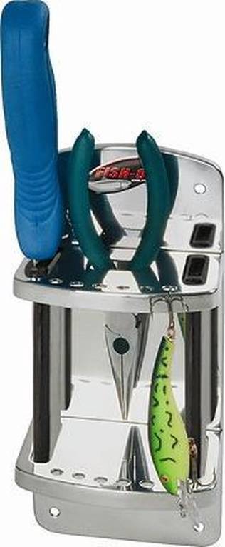 Fish-on Stainless Steel Knife & Pliers Caddy