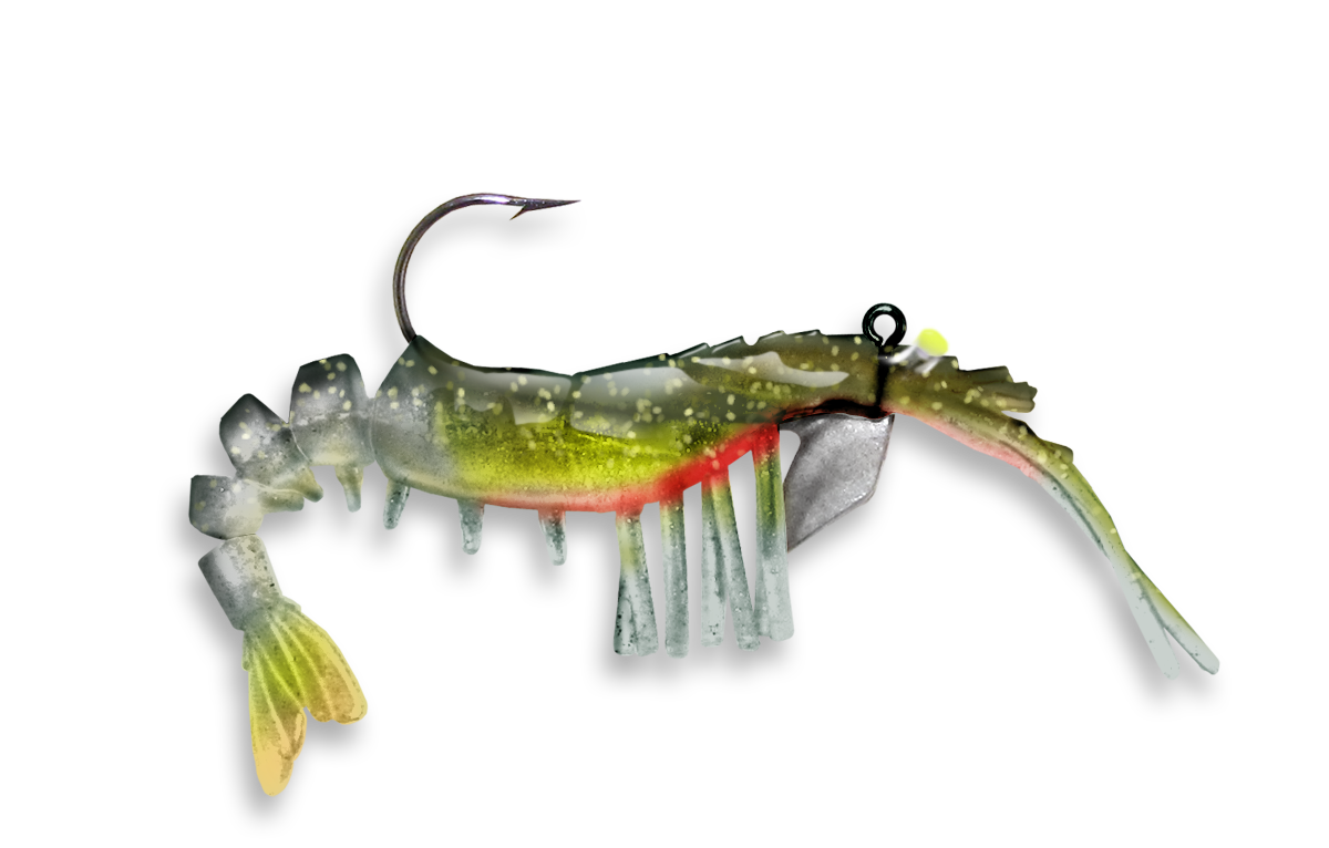 Vudu Rattling Shrimp 3.5" - Dogfish Tackle & Marine
