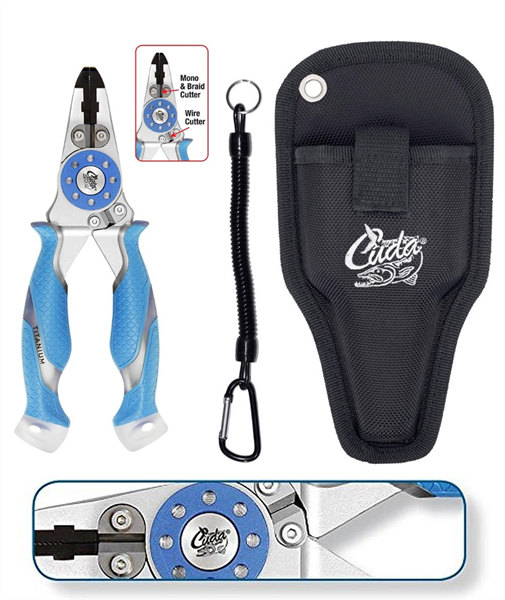 Cuda 7.5" Titanium Mono/Braid Plier & Wire Cutter - #18846 - Dogfish Tackle & Marine
