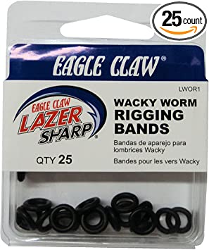 Eagle Claw Wacky Worm Kit / Tool / Rigging Bands - Dogfish Tackle & Marine