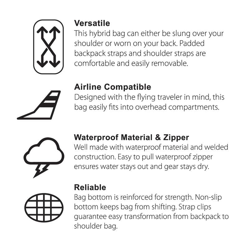 Calcutta Keeper Waterproof Duffel/Backpack (44liters) - Dogfish Tackle & Marine