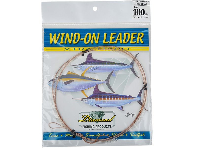 Diamond Fishing Products Wind-On Leader Xtra Hard